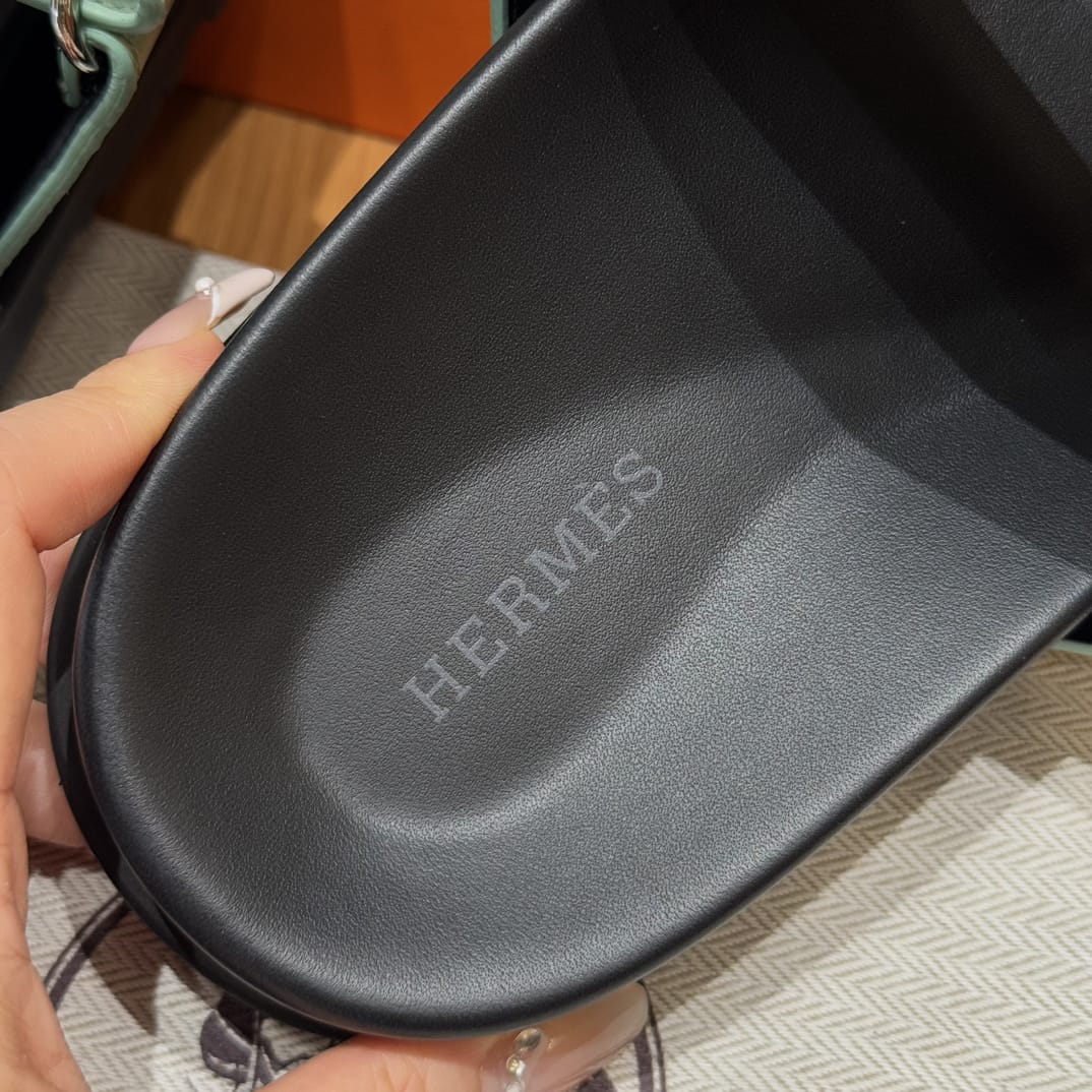 Hermès Chypre Sandalen Bleu Caïman
